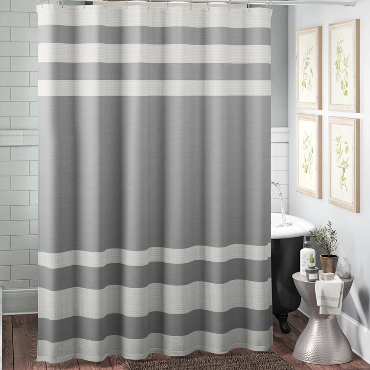 Single shower store curtain